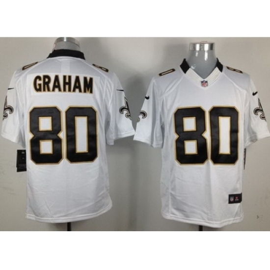 Nike New Orleans Saints 80 Jimmy Graham White LIMITED NFL Jersey Nike New Orleans Saints 80 Jimmy Graham White LIMITED NFL Jersey