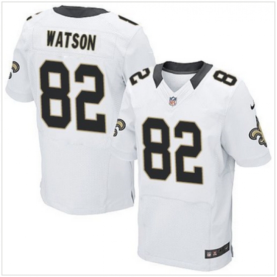 Nike New Orleans Saints #82 Benjamin Watson White Mens Stitched NFL Elite Jersey Nike New Orleans Saints #82 Benjamin Watson White Mens Stitched NFL Elite Jersey