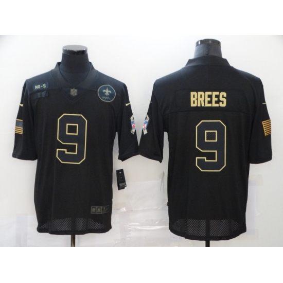 Nike New Orleans Saints 9 Drew Brees Black 2020 Salute To Service Limited Jersey Nike New Orleans Saints 9 Drew Brees Black 2020 Salute To Service Limited Jersey