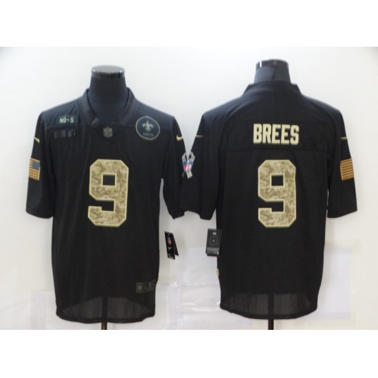 Nike New Orleans Saints 9 Drew Brees Black Camo 2020 Salute To Service Limited Jersey Nike New Orleans Saints 9 Drew Brees Black Camo 2020 Salute To Service Limited Jersey