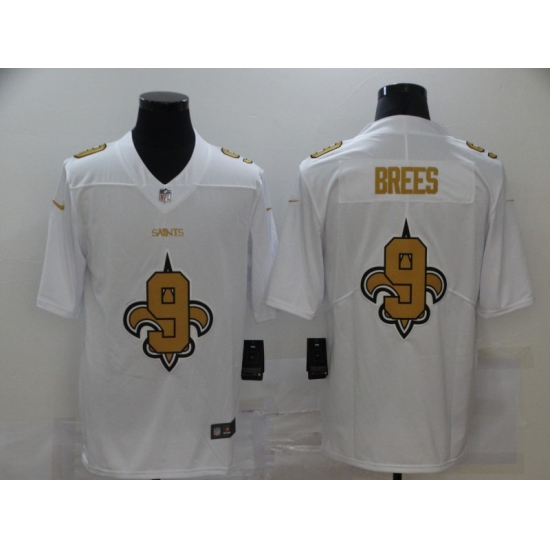 Nike New Orleans Saints 9 Drew Brees White Shadow Logo Limited Jersey Nike New Orleans Saints 9 Drew Brees White Shadow Logo Limited Jersey