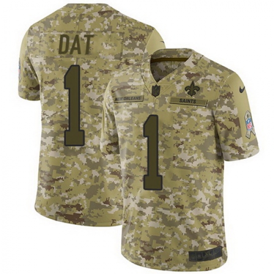 Nike Saints #1 Who Dat Camo Mens Stitched NFL Limited 2018 Salute To Service Jersey Nike Saints #1 Who Dat Camo Mens Stitched NFL Limited 2018 Salute To Service Jersey