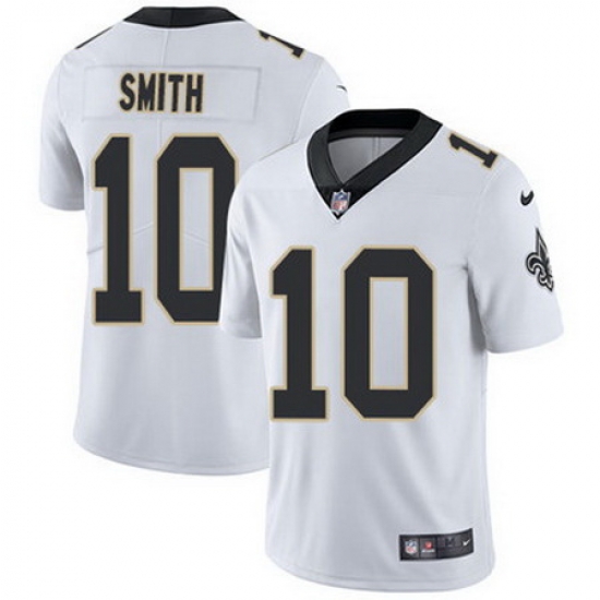 Nike Saints #10 Tre Quan Smith White Mens Stitched NFL Vapor Untouchable Limited Jersey Nike Saints #10 Tre Quan Smith White Mens Stitched NFL Vapor Untouchable Limited Jersey