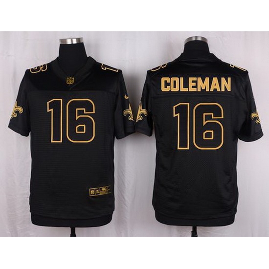 Nike Saints #16 Brandon Coleman Black Mens Stitched NFL Elite Pro Line Gold Collection Jersey Nike Saints #16 Brandon Coleman Black Mens Stitched NFL Elite Pro Line Gold Collection Jersey