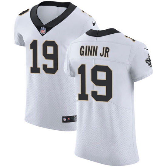 Nike Saints #19 Ted Ginn Jr White Mens Stitched NFL Vapor Untouchable Elite Jersey Nike Saints #19 Ted Ginn Jr White Mens Stitched NFL Vapor Untouchable Elite Jersey