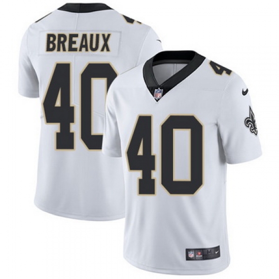 Nike Saints #40 Delvin Breaux White Mens Stitched NFL Vapor Untouchable Limited Jersey Nike Saints #40 Delvin Breaux White Mens Stitched NFL Vapor Untouchable Limited Jersey
