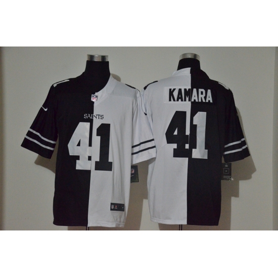 Nike Saints 41 Alvin Kamara Black And White Split Vapor Untouchable Limited Jersey Nike Saints 41 Alvin Kamara Black And White Split Vapor Untouchable Limited Jersey