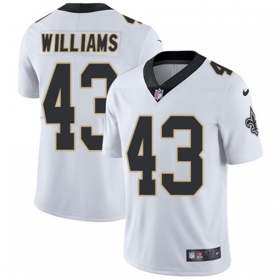 Nike Saints 43 Marcus Williams White Vapor Untouchable Limited Jersey Nike Saints 43 Marcus Williams White Vapor Untouchable Limited Jersey
