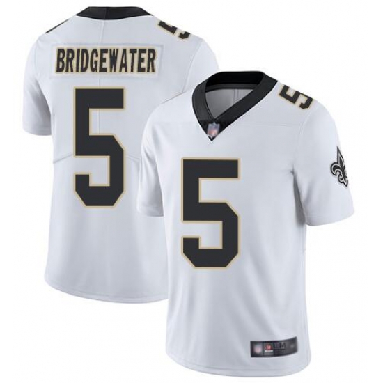 Nike Saints 5 Teddy Bridgewater White Vapor Untouchable Limited Jesey Nike Saints 5 Teddy Bridgewater White Vapor Untouchable Limited Jesey