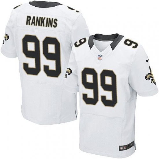 Nike Saints #99 Sheldon Rankins White Mens Stitched NFL Elite Jersey Nike Saints #99 Sheldon Rankins White Mens Stitched NFL Elite Jersey