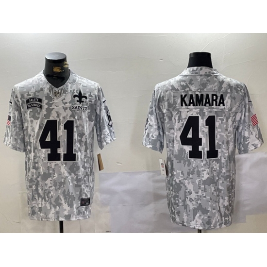men new orleans saints 41 alvin kamara 2024 f u s e arctic camo salute to service limited stitched football jerseys men new orleans saints 41 alvin kamara 2024 f u s e arctic camo salute to service limited stitched football jerseys