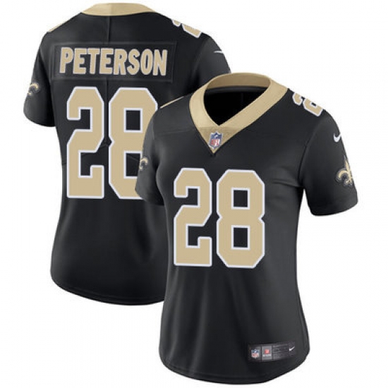 Nike Saints #28 Adrian Peterson Black Team Color Womens Stitched NFL Vapor Untouchable Limited Jersey Nike Saints #28 Adrian Peterson Black Team Color Womens Stitched NFL Vapor Untouchable Limited Jersey