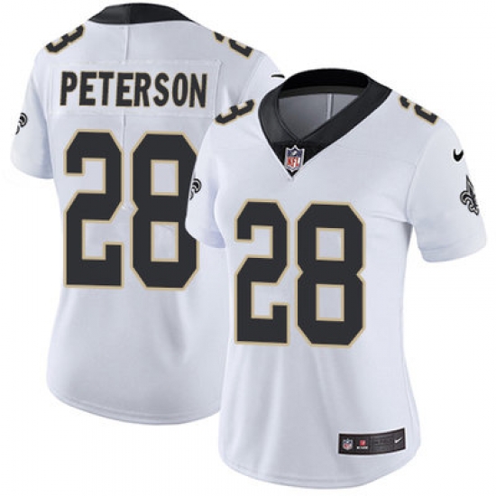 Nike Saints #28 Adrian Peterson White Womens Stitched NFL Vapor Untouchable Limited Jersey Nike Saints #28 Adrian Peterson White Womens Stitched NFL Vapor Untouchable Limited Jersey