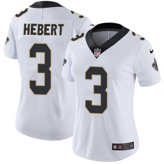 Nike Saints #3 Bobby Hebert White Womens Stitched NFL Vapor Untouchable Limited Jersey Nike Saints #3 Bobby Hebert White Womens Stitched NFL Vapor Untouchable Limited Jersey