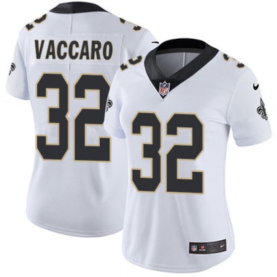 Nike Saints #32 Kenny Vaccaro White Womens Stitched NFL Vapor Untouchable Limited Jersey Nike Saints #32 Kenny Vaccaro White Womens Stitched NFL Vapor Untouchable Limited Jersey