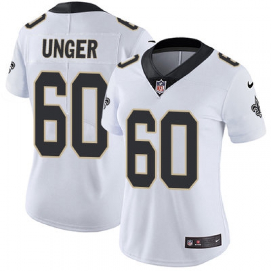 Nike Saints #60 Max Unger White Womens Stitched NFL Vapor Untouchable Limited Jersey Nike Saints #60 Max Unger White Womens Stitched NFL Vapor Untouchable Limited Jersey