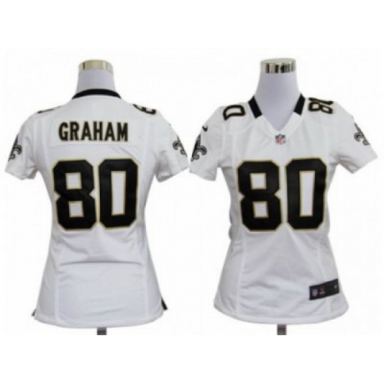 Nike Women New Orleans Saints #80 Jimmy Graham White Jerseys Nike Women New Orleans Saints #80 Jimmy Graham White Jerseys