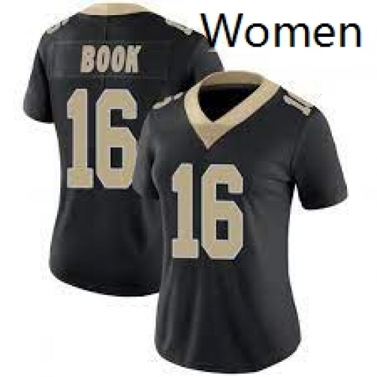 Women New Orlean Saints Ian Book 16 Black Vapor Limited Jersey Women New Orlean Saints Ian Book 16 Black Vapor Limited Jersey