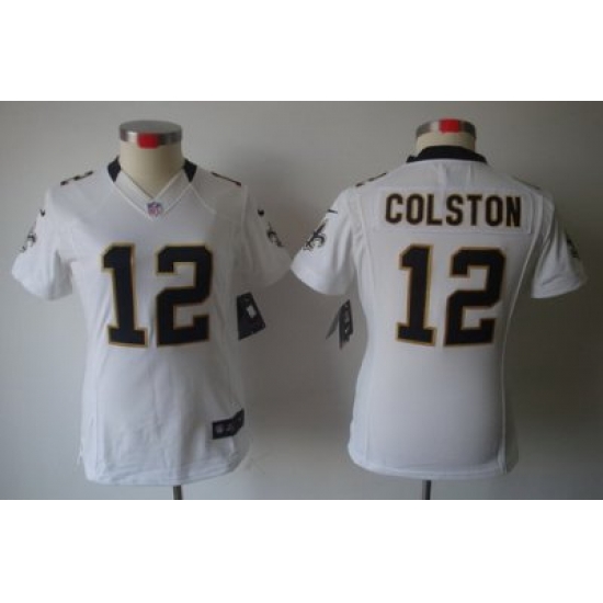 Women Nike New Orleans Saints #12 Marques Colston White Game LIMITED Nike NFL Jerseys Women Nike New Orleans Saints #12 Marques Colston White Game LIMITED Nike NFL Jerseys
