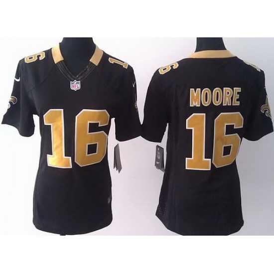 Women Nike New Orleans Saints 16 Lance Moore Black LIMITED Jerseys Women Nike New Orleans Saints 16 Lance Moore Black LIMITED Jerseys