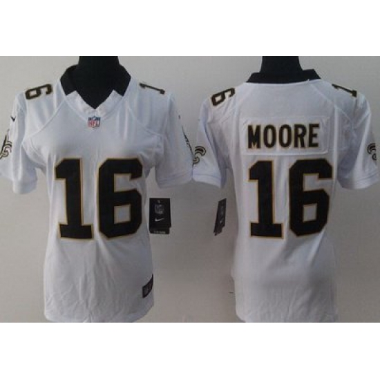Women Nike New Orleans Saints 16 Lance Moore White LIMITED Jerseys Women Nike New Orleans Saints 16 Lance Moore White LIMITED Jerseys