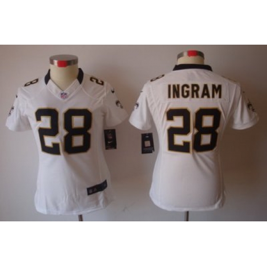 Women Nike New Orleans Saints 28 Mark Ingram White Game LIMITED Nike NFL Jerseys Women Nike New Orleans Saints 28 Mark Ingram White Game LIMITED Nike NFL Jerseys