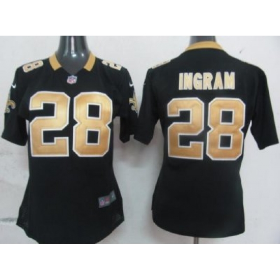 Womens Nike New Orleans Saints 28 Ingram Black Nike NFL Jerseys Womens Nike New Orleans Saints 28 Ingram Black Nike NFL Jerseys