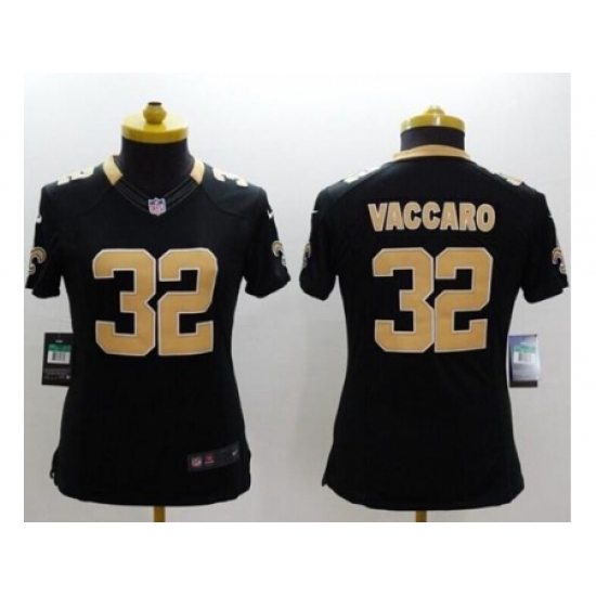 Women's Nike New Orleans Saints #32 Kenny Vaccaro Black Team Color Stitched NFL Limited Jersey Women's Nike New Orleans Saints #32 Kenny Vaccaro Black Team Color Stitched NFL Limited Jersey