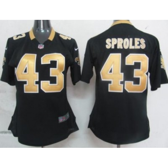 Womens Nike New Orleans Saints 43 Sproles Black Nike NFL Jerseys Womens Nike New Orleans Saints 43 Sproles Black Nike NFL Jerseys