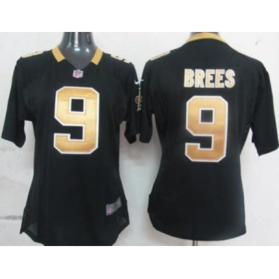 Womens Nike New Orleans Saints 9 Brees Black Nike NFL Jerseys Womens Nike New Orleans Saints 9 Brees Black Nike NFL Jerseys