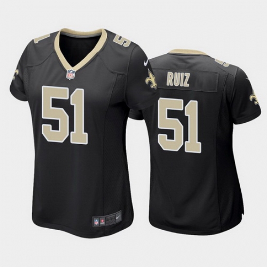 women cesar ruiz new orleans saints black game jersey women cesar ruiz new orleans saints black game jersey