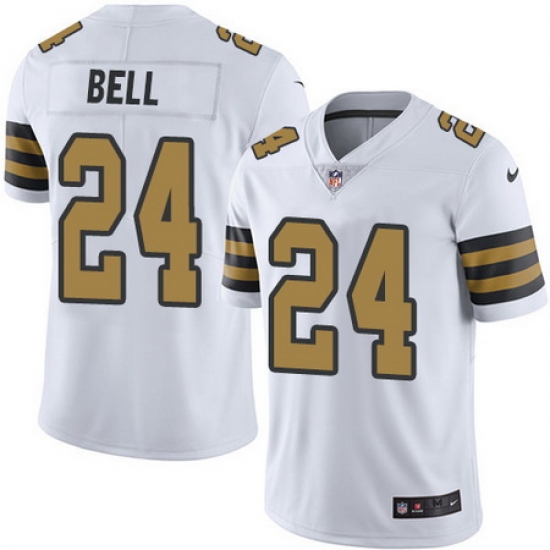 Nike Saints #24 Vonn Bell White Youth Stitched NFL Limited Rush Jersey Nike Saints #24 Vonn Bell White Youth Stitched NFL Limited Rush Jersey
