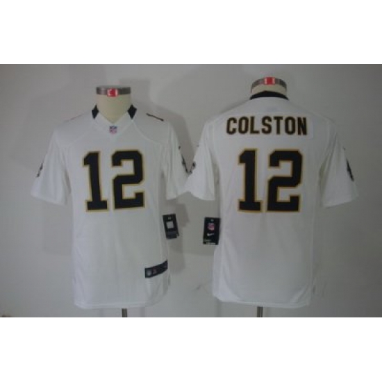 Nike Youth New Orleans Saints #12 Colston White Limited Jerseys Nike Youth New Orleans Saints #12 Colston White Limited Jerseys