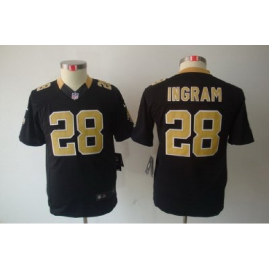 Nike Youth New Orleans Saints #28 Ingram Black Limited Jerseys Nike Youth New Orleans Saints #28 Ingram Black Limited Jerseys