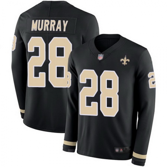 Saints 28 Latavius Murray Black Team Color Youth Stitched Football Limited Therma Long Sleeve Jerse Saints 28 Latavius Murray Black Team Color Youth Stitched Football Limited Therma Long Sleeve Jerse