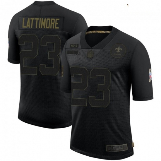Youth New Orleans Saints 23 Marshon Lattimore Black Salute To Service Limited Jersey Youth New Orleans Saints 23 Marshon Lattimore Black Salute To Service Limited Jersey