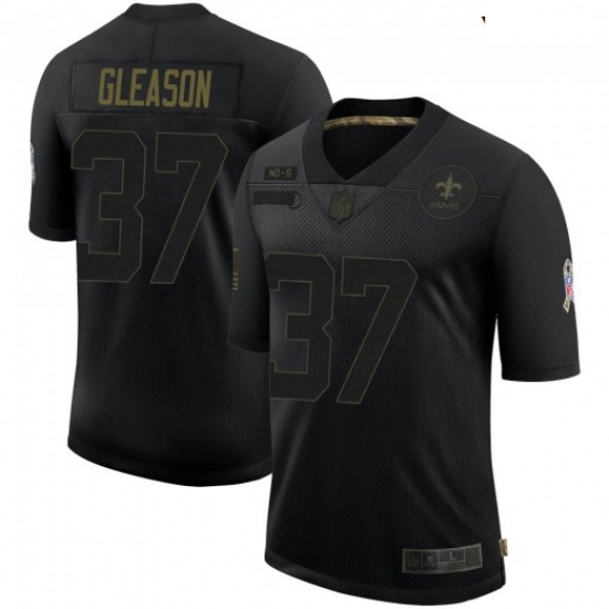 Youth New Orleans Saints 37 Steve Gleason Black 2020 Salute To Service Limited Jersey Youth New Orleans Saints 37 Steve Gleason Black 2020 Salute To Service Limited Jersey
