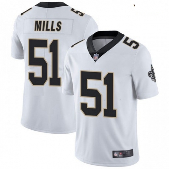 Youth New Orleans Saints 51 Sam Mills White Vapor Untouchable Limited Jersey Youth New Orleans Saints 51 Sam Mills White Vapor Untouchable Limited Jersey