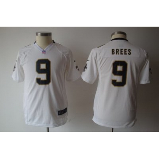 Youth Nike NFL new Orleans Saints #9 brees White Jersey Youth Nike NFL new Orleans Saints #9 brees White Jersey