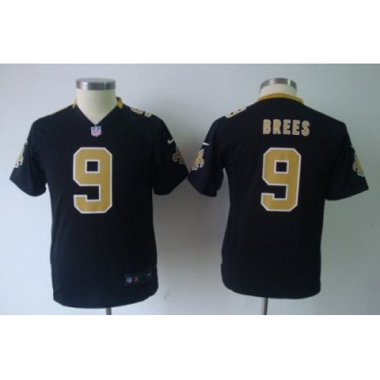 Youth Nike NFL new orleans Saints #9 brees Black Jersey Youth Nike NFL new orleans Saints #9 brees Black Jersey