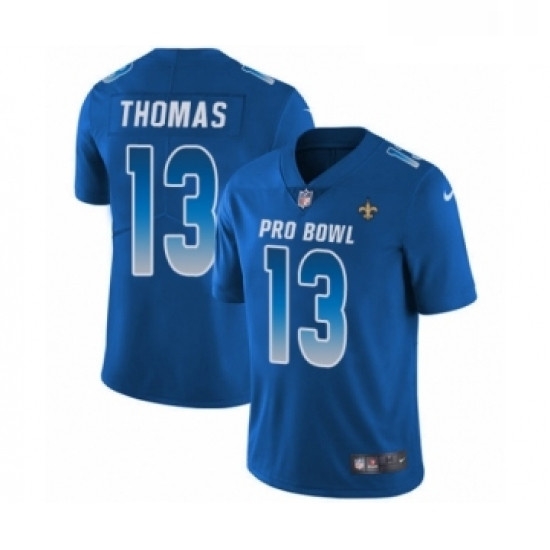 Youth Nike New Orleans Saints 13 Michael Thomas Limited Royal Blue NFC 2019 Pro Bowl NFL Jersey Youth Nike New Orleans Saints 13 Michael Thomas Limited Royal Blue NFC 2019 Pro Bowl NFL Jersey