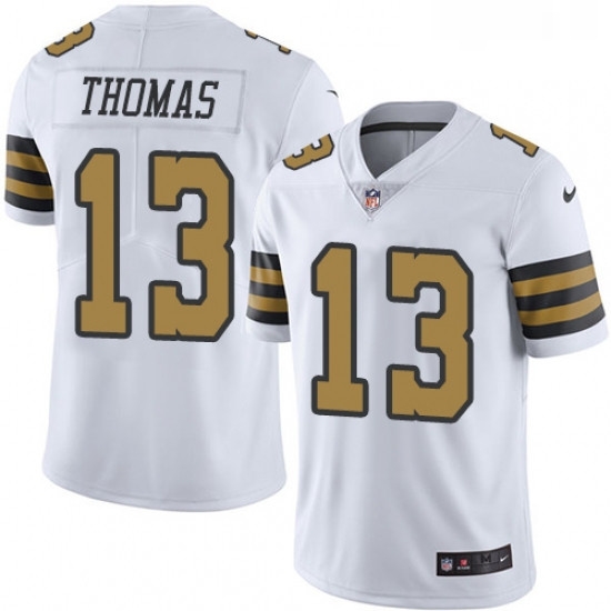 Youth Nike New Orleans Saints 13 Michael Thomas Limited White Rush Vapor Untouchable NFL Jersey Youth Nike New Orleans Saints 13 Michael Thomas Limited White Rush Vapor Untouchable NFL Jersey