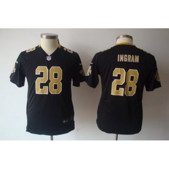 Youth Nike New Orleans Saints 28# Mark Ingram Black Color Jersey Youth Nike New Orleans Saints 28# Mark Ingram Black Color Jersey
