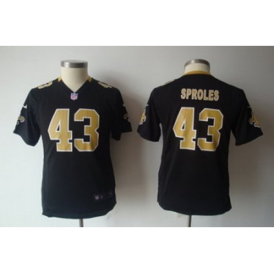 Youth Nike New Orleans Saints #43 Darren Sproles black Jerseys Youth Nike New Orleans Saints #43 Darren Sproles black Jerseys