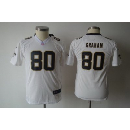 Youth Nike New Orleans Saints #80 Jimmy Graham White Jerseys Youth Nike New Orleans Saints #80 Jimmy Graham White Jerseys