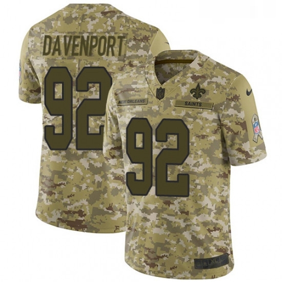 Youth Nike New Orleans Saints 92 Marcus Davenport Limited Camo 2018 Salute to Service NFL Jersey Youth Nike New Orleans Saints 92 Marcus Davenport Limited Camo 2018 Salute to Service NFL Jersey