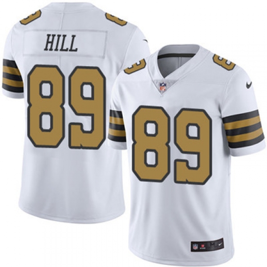 Youth Nike Saints #89 Josh Hill White Stitched NFL Limited Rush Jersey Youth Nike Saints #89 Josh Hill White Stitched NFL Limited Rush Jersey