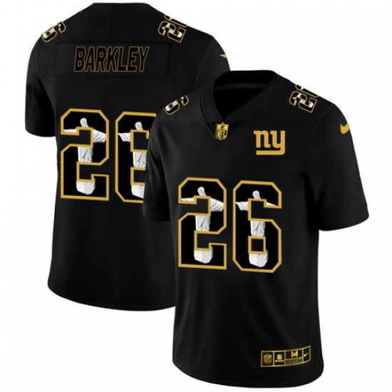 Giants 26 Saquon Barkley Black Jesus Faith Edition Limited Jersey Giants 26 Saquon Barkley Black Jesus Faith Edition Limited Jersey