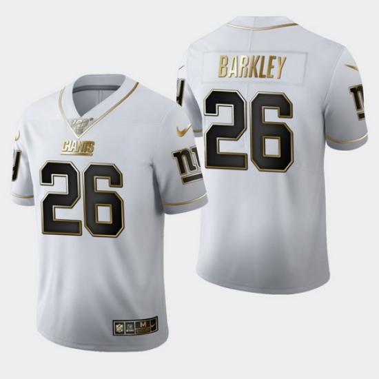 Giants 26 Saquon Barkley White 100th Season Vapor Untouchable Limited Jersey Giants 26 Saquon Barkley White 100th Season Vapor Untouchable Limited Jersey