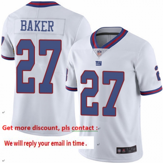Giants 27 Deandre Baker White Men Stitched Football Limited Rush Jersey Giants 27 Deandre Baker White Men Stitched Football Limited Rush Jersey